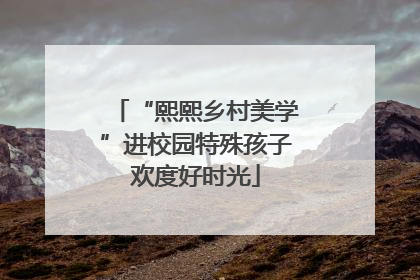 “熙熙乡村美学”进校园特殊孩子欢度好时光