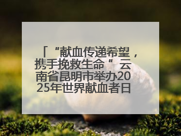 “献血传递希望，携手挽救生命 ”云南省昆明市举办2025年世界献血者日主题宣传活动