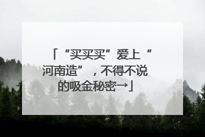 “买买买”爱上“河南造”，不得不说的吸金秘密→