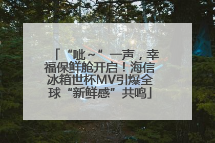 “呲～”一声，幸福保鲜舱开启！海信冰箱世杯MV引爆全球“新鲜感”共鸣