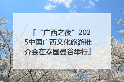 “广西之夜”2025中国广西文化旅游推介会在泰国曼谷举行