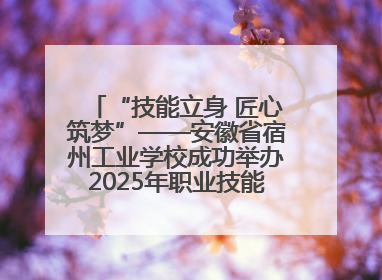 “技能立身 匠心筑梦”——安徽省宿州工业学校成功举办2025年职业技能活动周各项活动