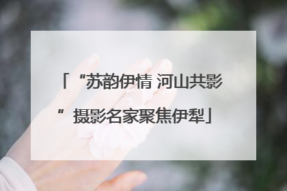 “苏韵伊情 河山共影”摄影名家聚焦伊犁