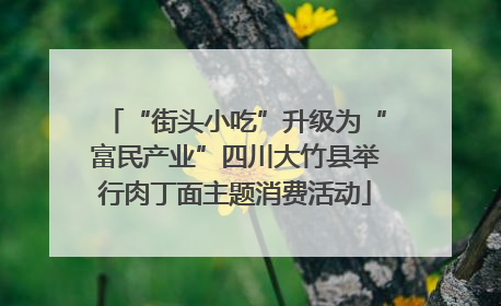 “街头小吃”升级为“富民产业”四川大竹县举行肉丁面主题消费活动