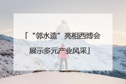 “邻水造”亮相西博会 展示多元产业风采