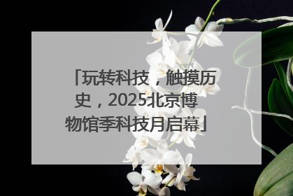 玩转科技，触摸历史，2025北京博物馆季科技月启幕