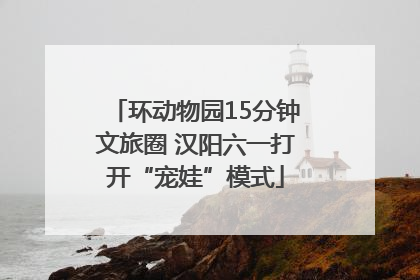 环动物园15分钟文旅圈 汉阳六一打开“宠娃”模式