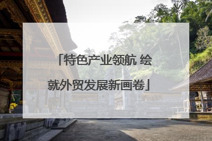 特色产业领航 绘就外贸发展新画卷