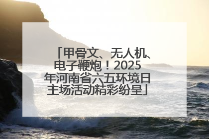 甲骨文、无人机、电子鞭炮！2025年河南省六五环境日主场活动精彩纷呈