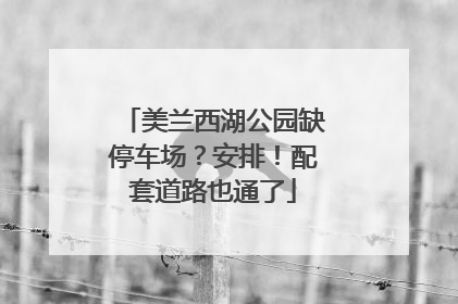 美兰西湖公园缺停车场？安排！配套道路也通了