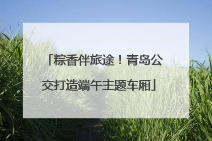 粽香伴旅途！青岛公交打造端午主题车厢