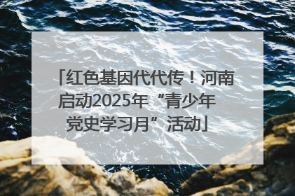 红色基因代代传！河南启动2025年“青少年党史学习月”活动