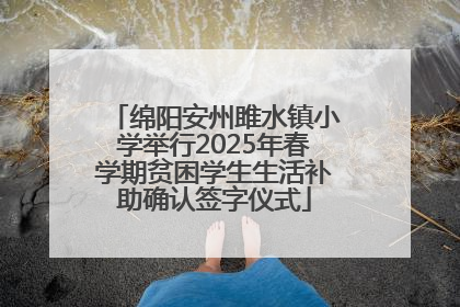 绵阳安州雎水镇小学举行2025年春学期贫困学生生活补助确认签字仪式