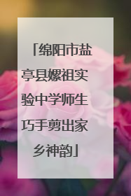 绵阳市盐亭县嫘祖实验中学师生巧手剪出家乡神韵