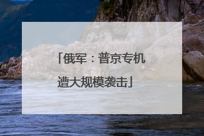 俄军：普京专机遭大规模袭击
