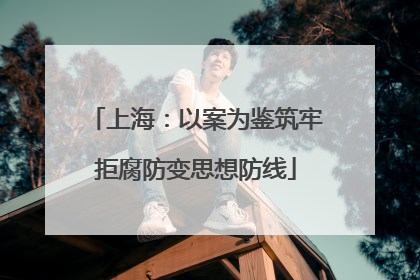 上海：以案为鉴筑牢拒腐防变思想防线