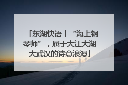 东湖快语丨“海上钢琴师”，属于大江大湖大武汉的诗意浪漫