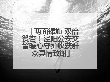 两面锦旗 双倍赞誉！泾阳公安交警暖心守护收获群众真情致谢
