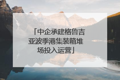 中企承建格鲁吉亚波季港集装箱堆场投入运营