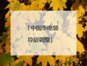 中国华电领导层调整