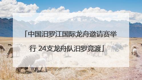 中国汨罗江国际龙舟邀请赛举行 24支龙舟队汨罗竞渡