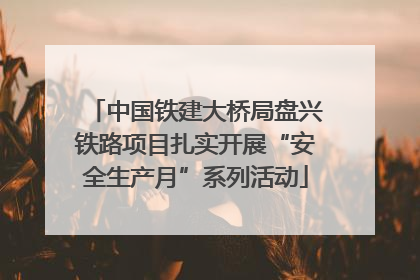 中国铁建大桥局盘兴铁路项目扎实开展“安全生产月”系列活动