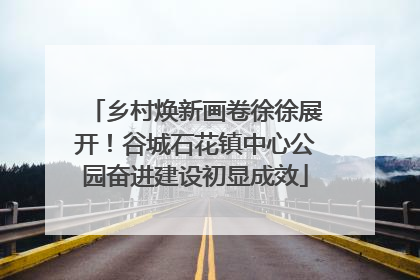 乡村焕新画卷徐徐展开！谷城石花镇中心公园奋进建设初显成效