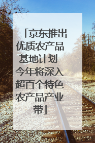 京东推出优质农产品基地计划 今年将深入超百个特色农产品产业带