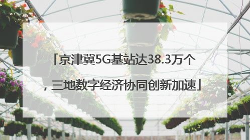 京津冀5G基站达38.3万个，三地数字经济协同创新加速