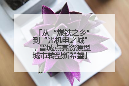 从“煤铁之乡”到“光机电之城”，晋城点亮资源型城市转型新希望