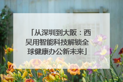 从深圳到大阪：西昊用智能科技解锁全球健康办公新未来