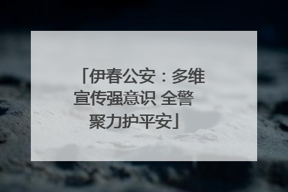 伊春公安：多维宣传强意识 全警聚力护平安