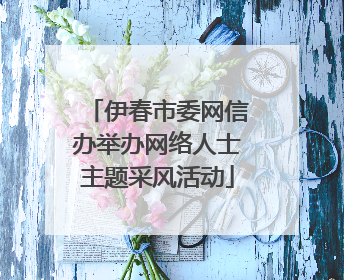 伊春市委网信办举办网络人士主题采风活动