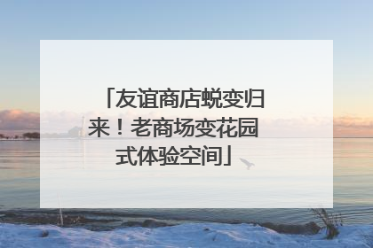 友谊商店蜕变归来！老商场变花园式体验空间