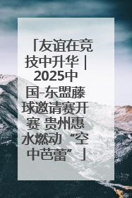 友谊在竞技中升华｜2025中国-东盟藤球邀请赛开赛 贵州惠水燃动“空中芭蕾”