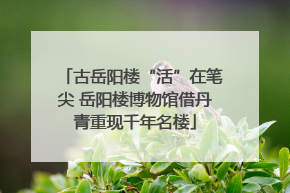 古岳阳楼“活”在笔尖 岳阳楼博物馆借丹青重现千年名楼