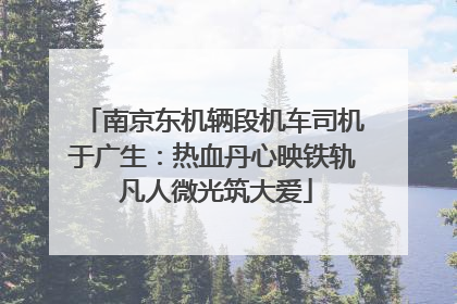 南京东机辆段机车司机于广生：热血丹心映铁轨 凡人微光筑大爱