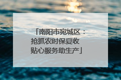 南阳市宛城区：抢抓农时保夏收 贴心服务助生产