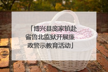 博兴县庞家镇赴省鲁北监狱开展廉政警示教育活动