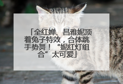 全红婵、昌雅妮顶着兔子特效，合体跳手势舞！“妮红灯组合”太可爱