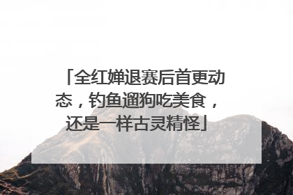 全红婵退赛后首更动态，钓鱼遛狗吃美食，还是一样古灵精怪