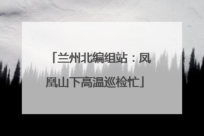 兰州北编组站：凤凰山下高温巡检忙