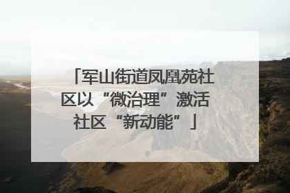 军山街道凤凰苑社区以“微治理”激活社区“新动能”