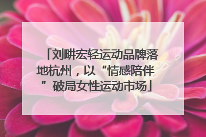 刘畊宏轻运动品牌落地杭州，以“情感陪伴”破局女性运动市场