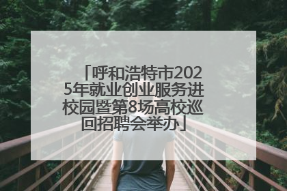 呼和浩特市2025年就业创业服务进校园暨第8场高校巡回招聘会举办