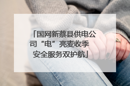 国网新蔡县供电公司“电”亮麦收季 安全服务双护航