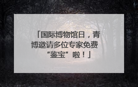 国际博物馆日，青博邀请多位专家免费“鉴宝”啦！
