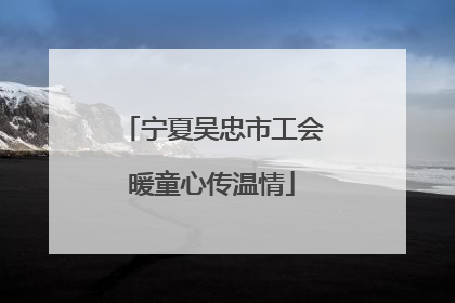 宁夏吴忠市工会暖童心传温情