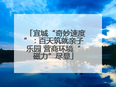 宜城“奇妙速度”：百天筑就亲子乐园 营商环境“磁力”尽显
