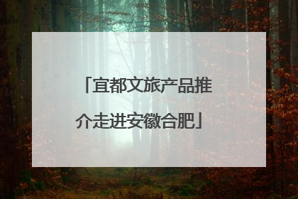 宜都文旅产品推介走进安徽合肥